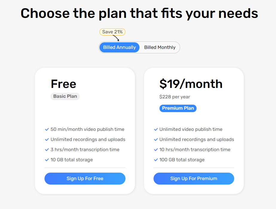 Visla Pricing