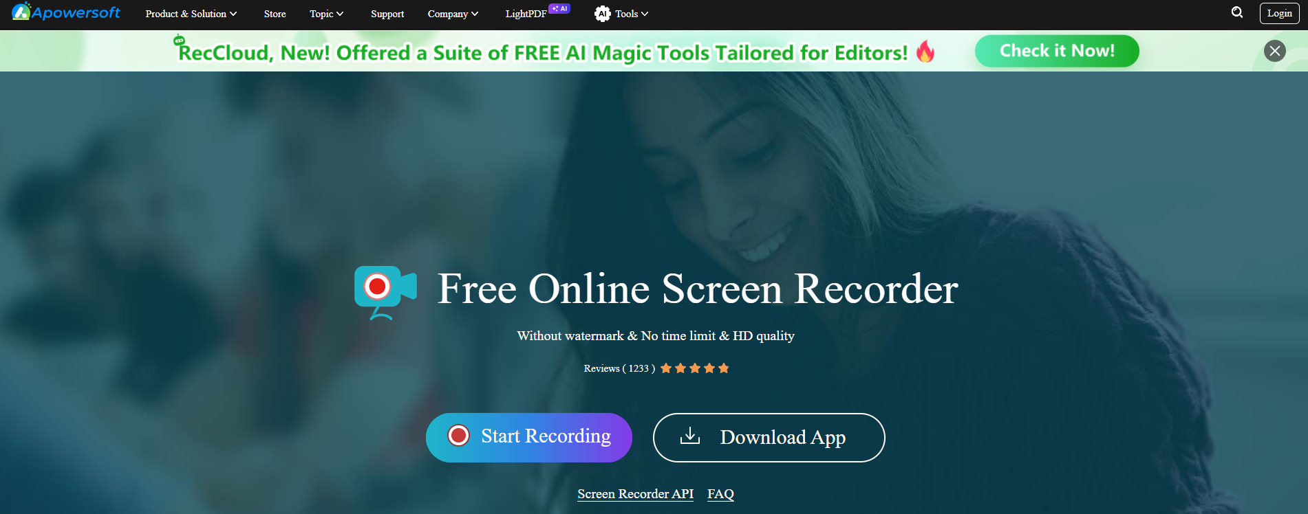 apowersoft updated UI homepage screenshot