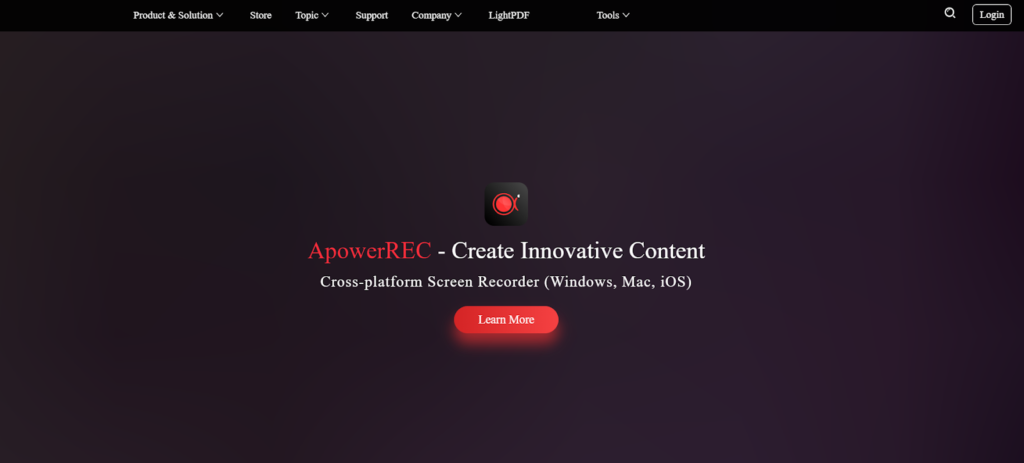 apowersoft homepage screenshot