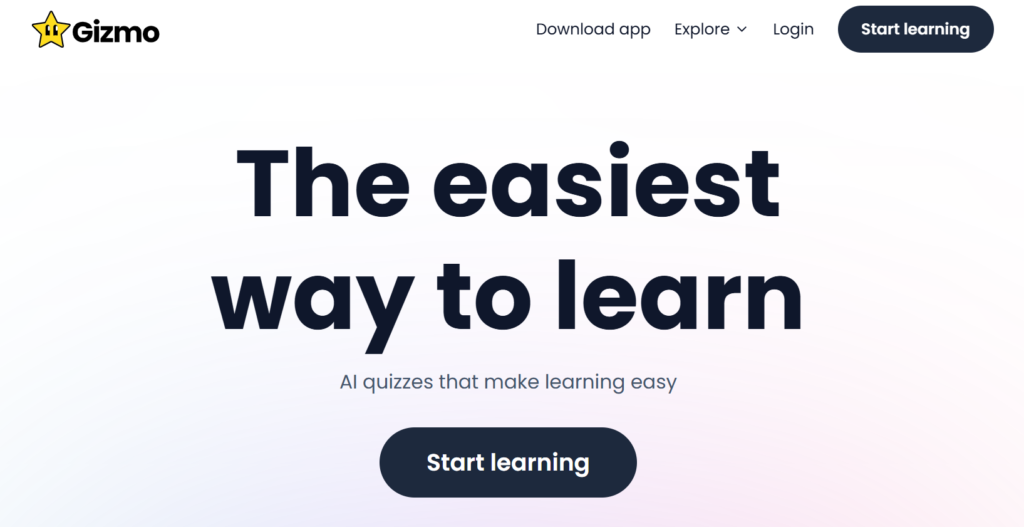 Gizmo AI Homepage